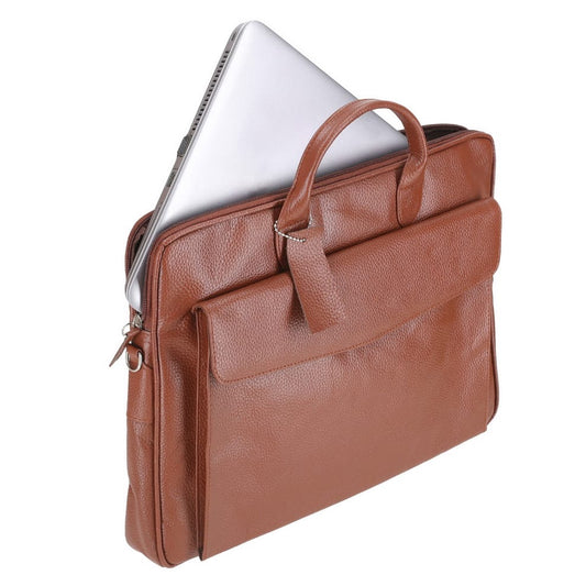 Mustard brown sleek carrier laptop bag